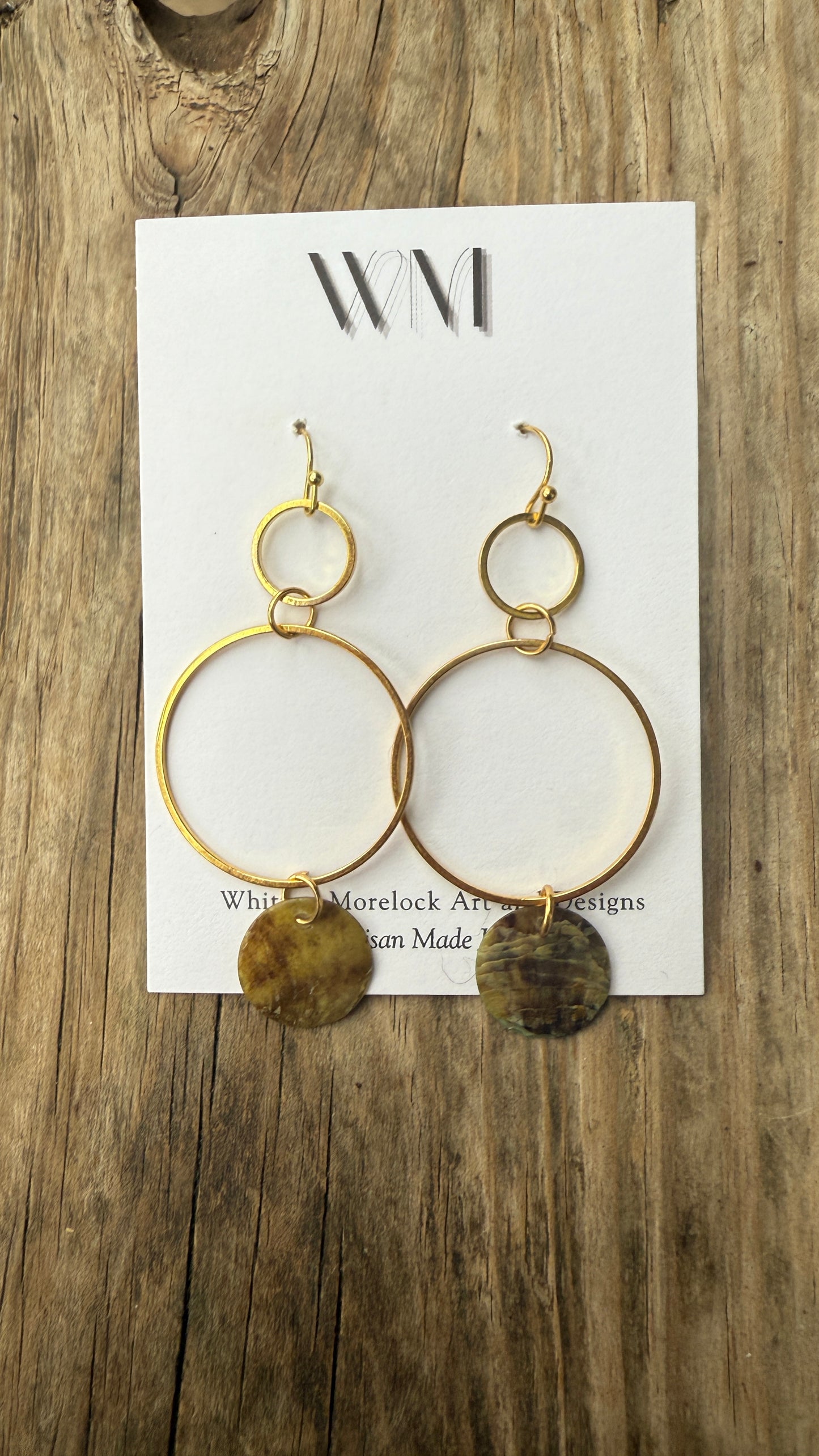Eternal Circle Capiz Dangle Earring