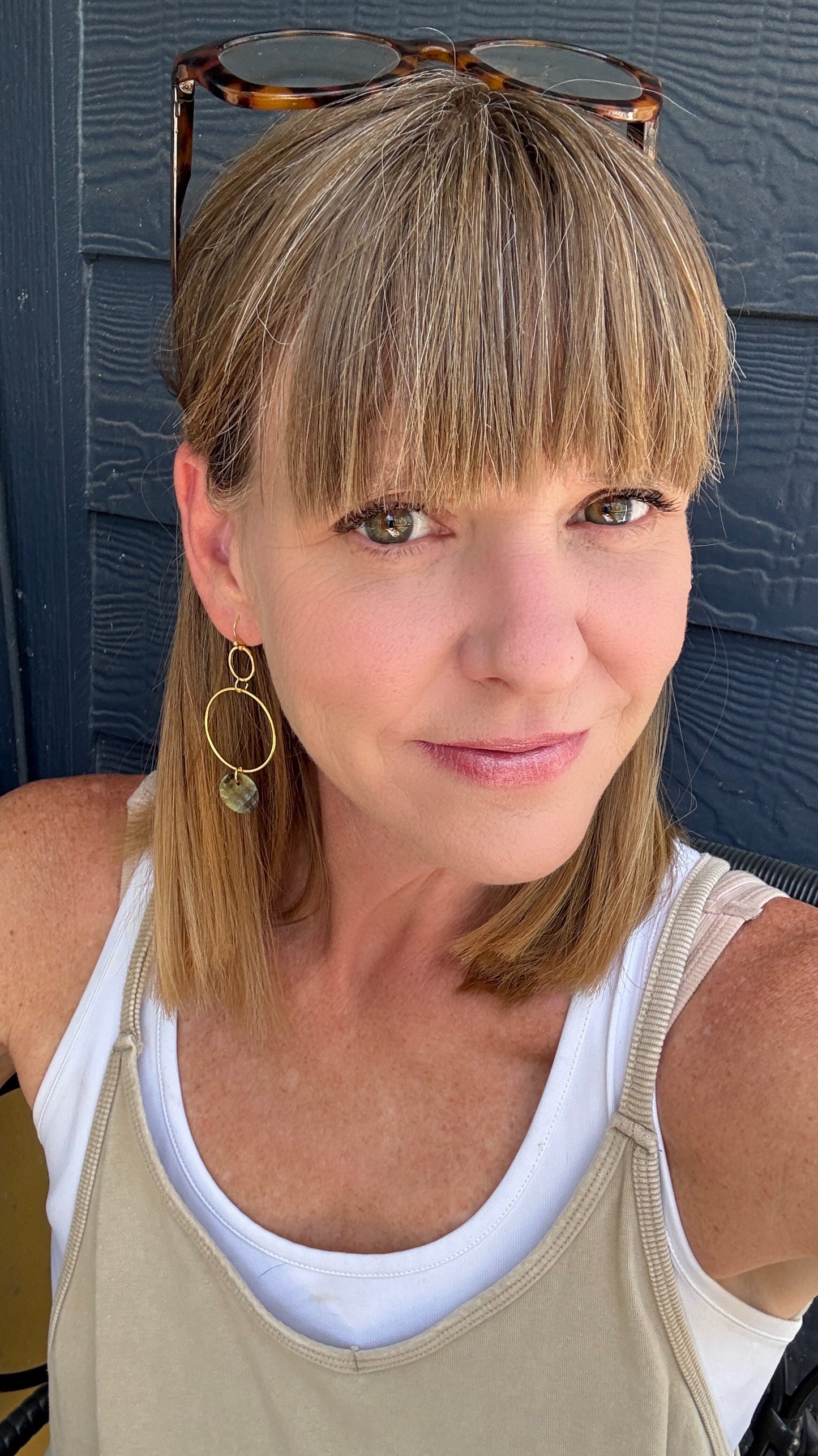 Eternal Circle Capiz Dangle Earring